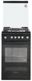 Газовая плита De luxe 506040.23 г кр ЧР-001 черная