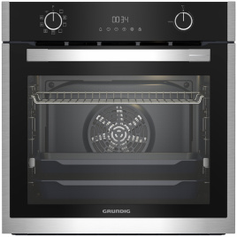 Электрический духовой шкаф Grundig GEBM19300BMP, черный/нержавеющая сталь