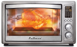 Мини-печь Pullman PL-1114, 5 в 1: сушилка, мини-печь, аэрогриль, шашлычница, йогуртница
