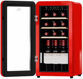 Винный шкаф Tesler CWC-188 RUBY RED LD