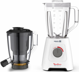 Блендер стационарный Moulinex Blendforce 2 LM42Q110, белый/серый