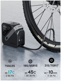 Портативный насос Cycplus с аккумулятором, AL7