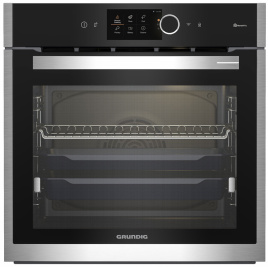 Электрический духовой шкаф Grundig GEBM19600BCHI, нержавеющая сталь/черный