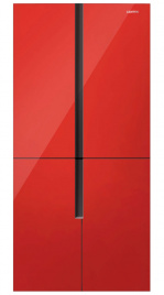 Многокамерный холодильник Centek CT-1750 NF Red, INVERTER