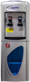 Кулер напольный Aqua Work AW 0.7LDR (серебро), эл.охл, шкаф, нажим кружкой
