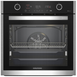Электрический духовой шкаф Grundig GEBM19400BMPHI нержавеющая сталь
