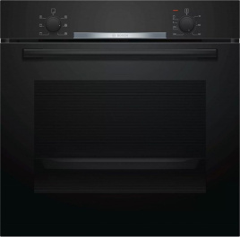 Электрический духовой шкаф Bosch HBA530BB0S черный/серебристый