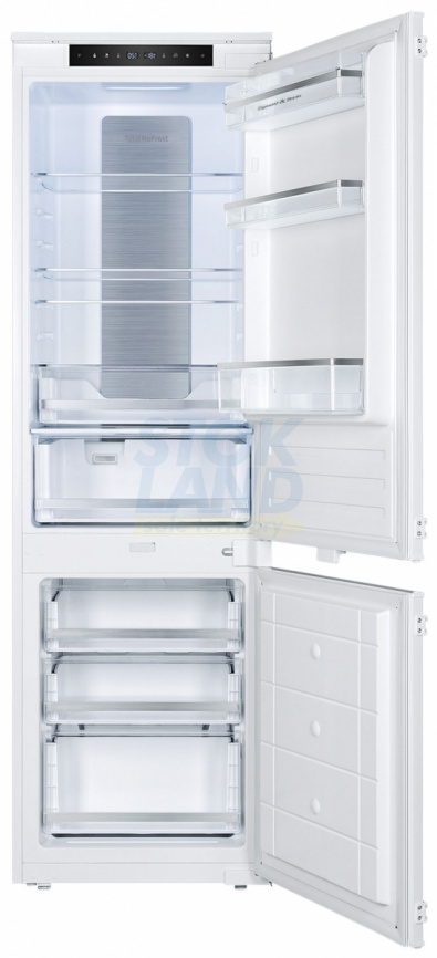 Встраиваемый двухкамерный холодильник Zigmund & Shtain BR 24 X фото 2