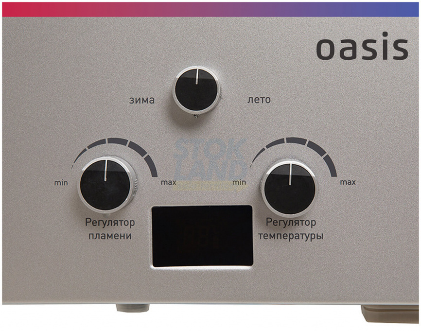 Газовый водонагреватель Oasis OR-24 S стальной фото 2