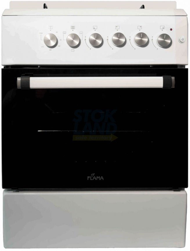 Комбинированная плита Flama FK 1426 W белый фото 1