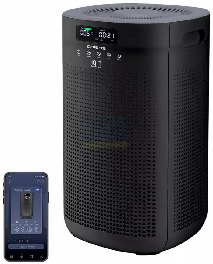 Воздуxоочиститель Polaris PPA 4050 WIFI IQ Home, черный фото 1