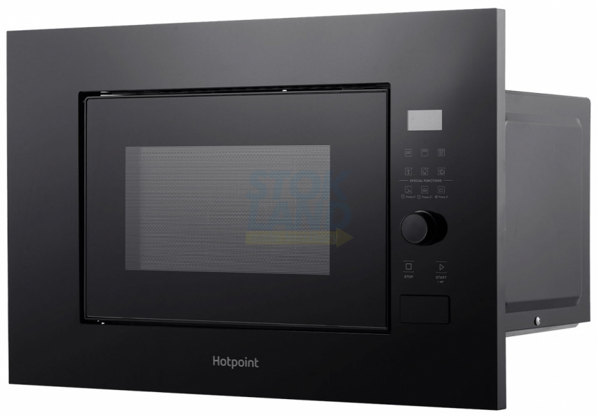 Встраиваемая микроволновая печь СВЧ Hotpoint MF20G BL H, черный фото 3