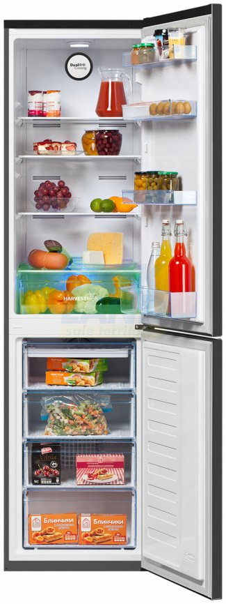 Двухкамерный холодильник Beko B3R0CNK332HX стальной антрацит фото 2