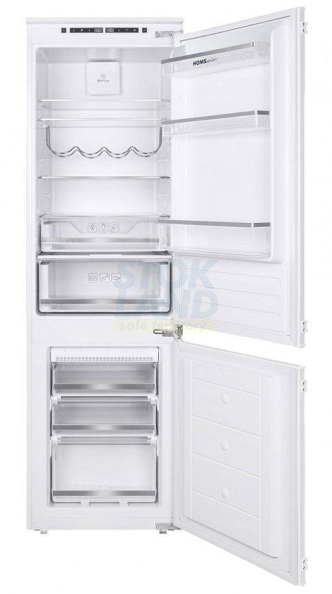 Встраиваемый двухкамерный холодильник Homsair FB177NFFW Inverter фото 2