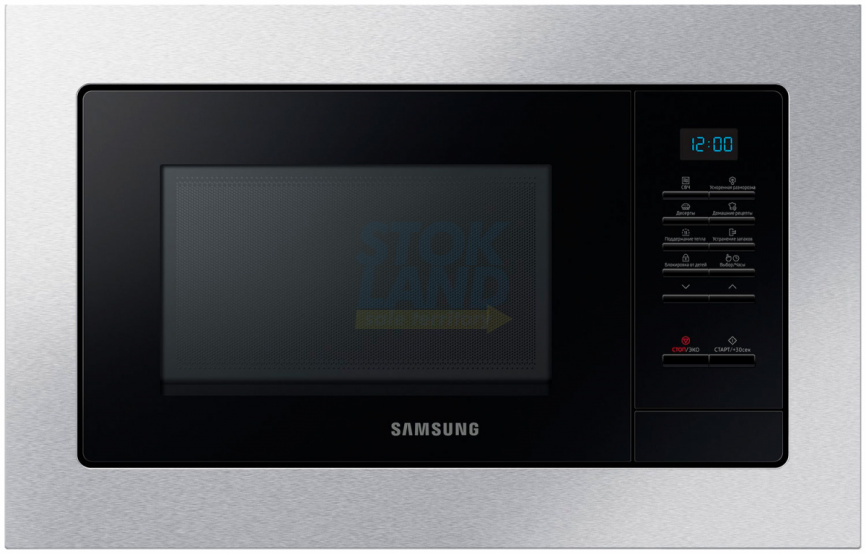 Встраиваемая микроволновая печь СВЧ Samsung MS23A7013AT/BW, нержавеющая сталь фото 1
