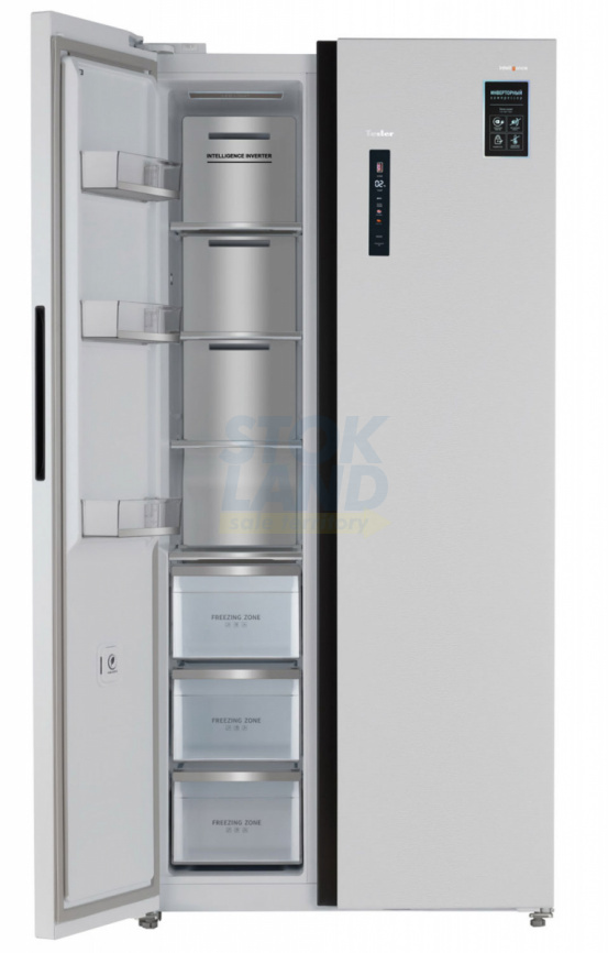 Холодильник Side-by-Side Tesler RSD-537BI SPARKLING WHITE фото 4