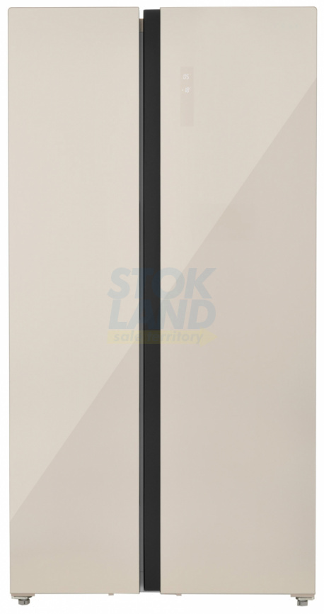 Холодильник Side-by-Side Zugel ZRSS630C, бежевое стекло фото 1