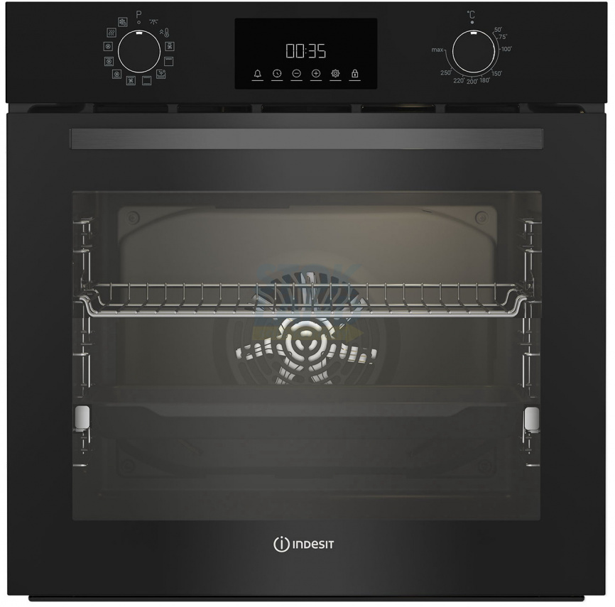 Электрический духовой шкаф Indesit IBFTE 3841 J BL черный фото 1
