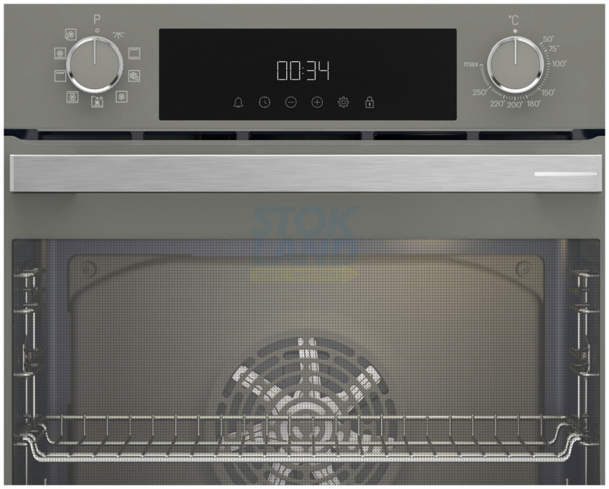 Электрический духовой шкаф Grundig GEBM12300GC серый фото 2