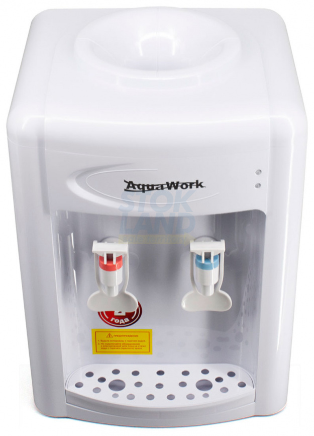 Кулер для воды Aqua Work 0.7TDR, белый, электронное охлаждение, настольный (24601) фото 6