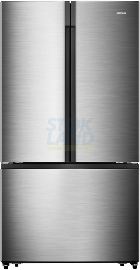 Двухкамерный холодильник Gencool GDM-717WH нержавейка фото 1