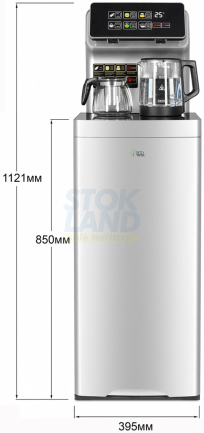 Тиабар Ecotronic TB15-LER silver с чайным столиком, напольный (ETK12594) фото 11