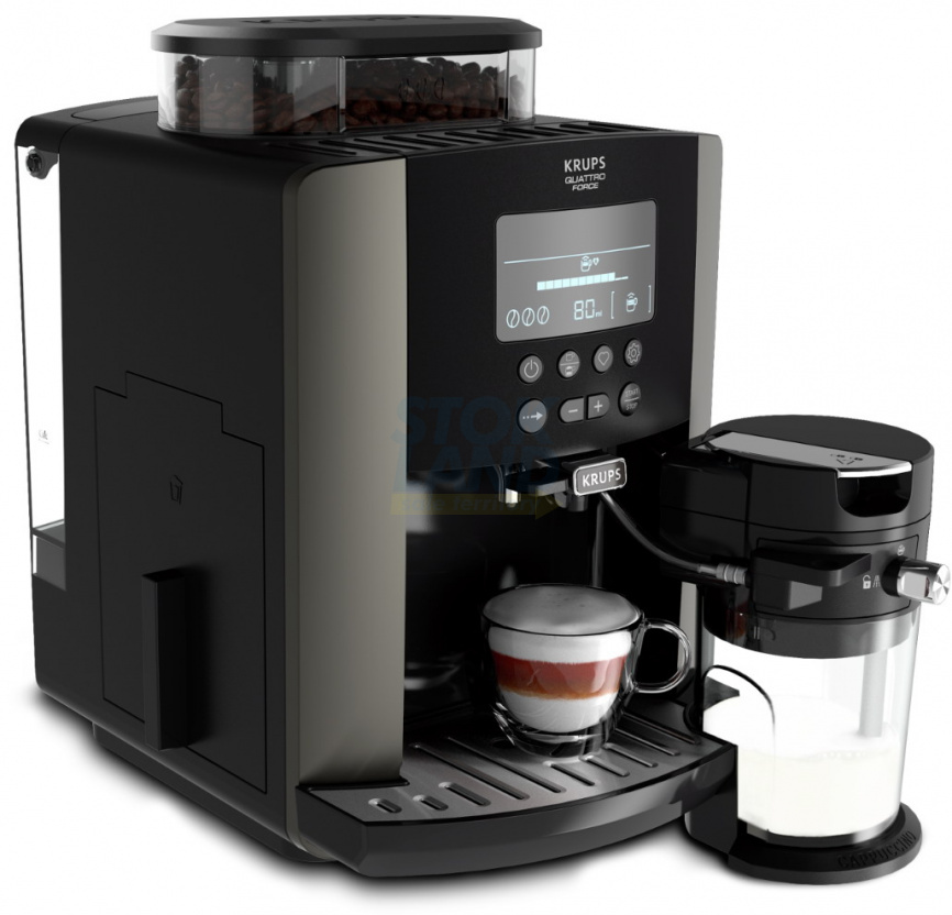 Кофемашина автоматическая Krups Arabica EA819E10 черный фото 3