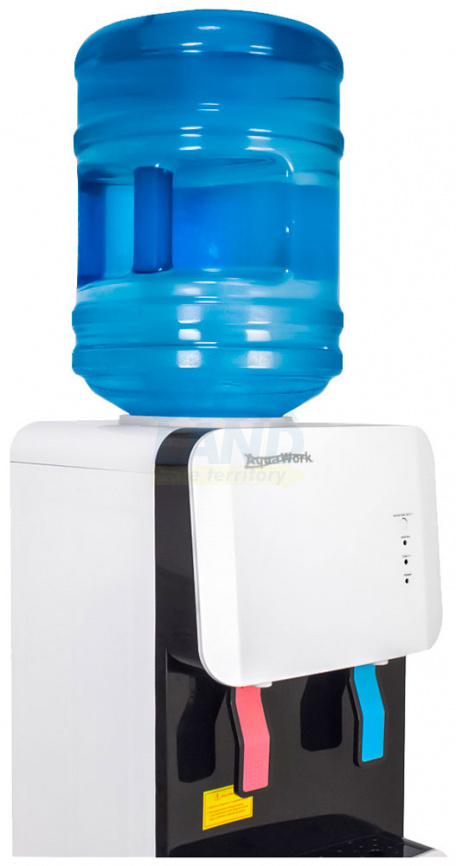 Кулер для воды Aqua Work 105 LR бело-черный напольный компр. охл. шкаф турбо нагрев 24020 фото 5
