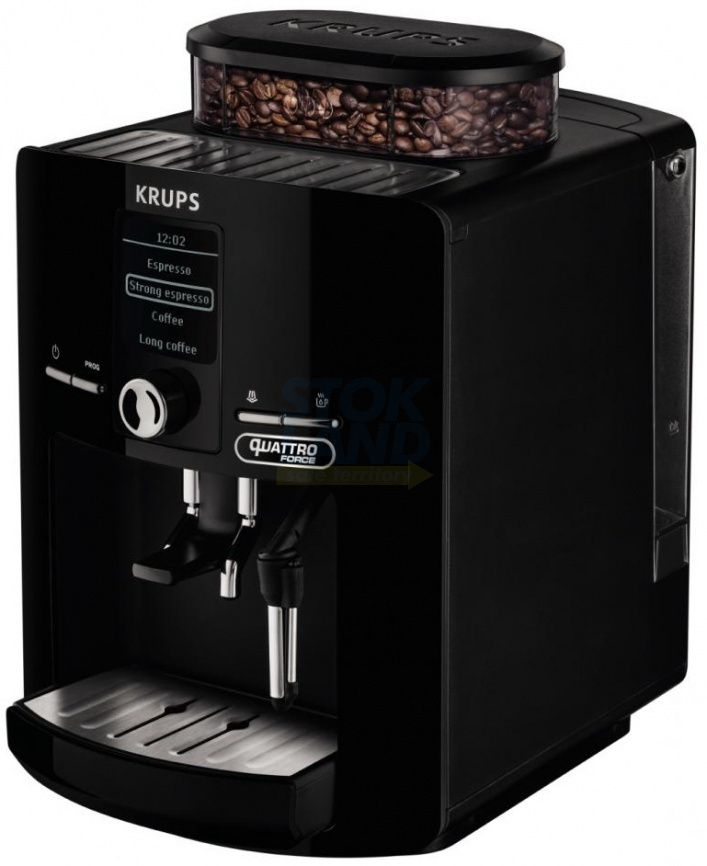 Кофемашина автоматическая Krups Espresseria Quattro Force EA82F010 черный фото 9