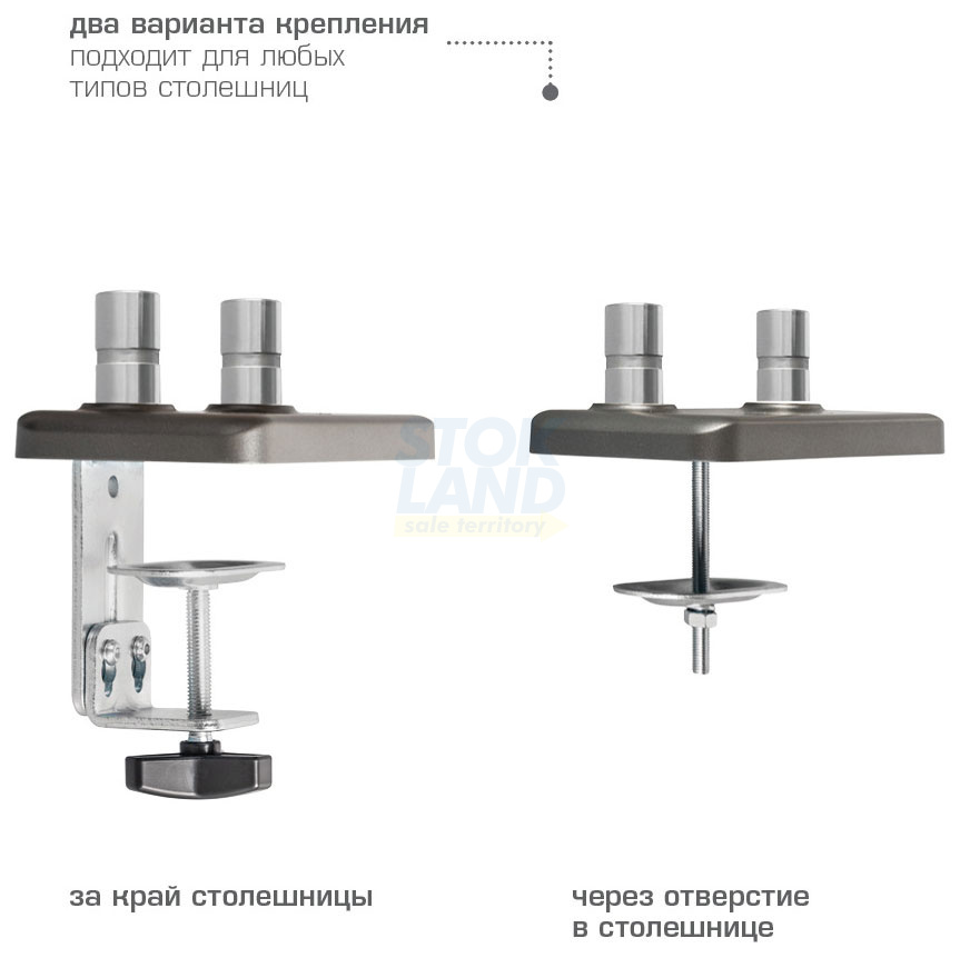 Кронштейн настольный для 2-х LED/LCD мониторов Tuarex ALTA-22 фото 3