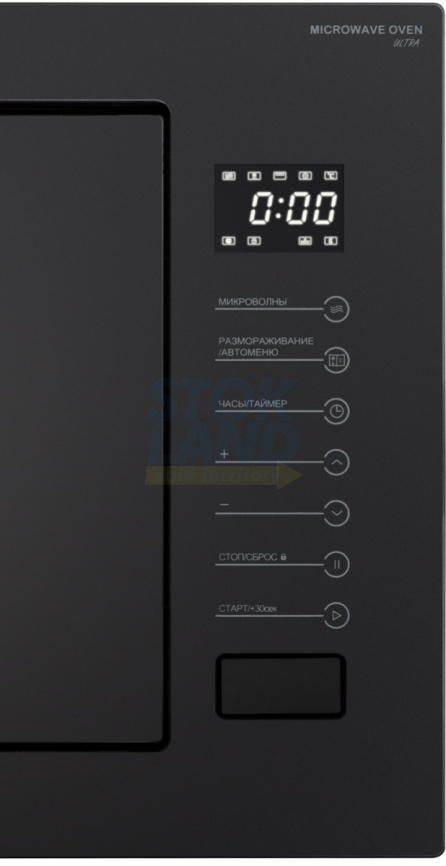 Встраиваемая микроволновая печь СВЧ Meferi MMO6025BK MATT ULTRA фото 2