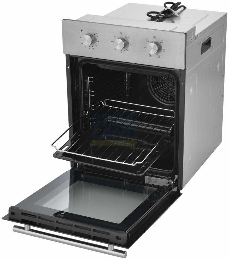 Электрический духовой шкаф Zugel ZOE604X стальной фото 2