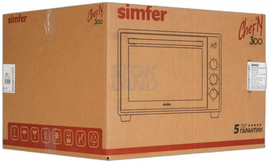 Мини-печь Simfer M30X15, розовое золото фото 3