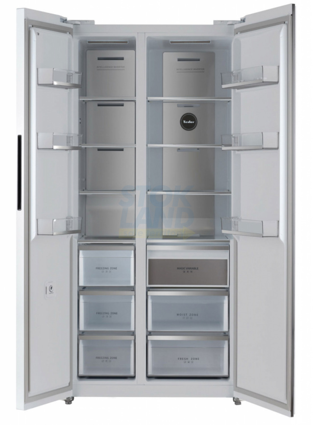 Холодильник Side-by-Side Tesler RSD-537BI SPARKLING WHITE фото 3