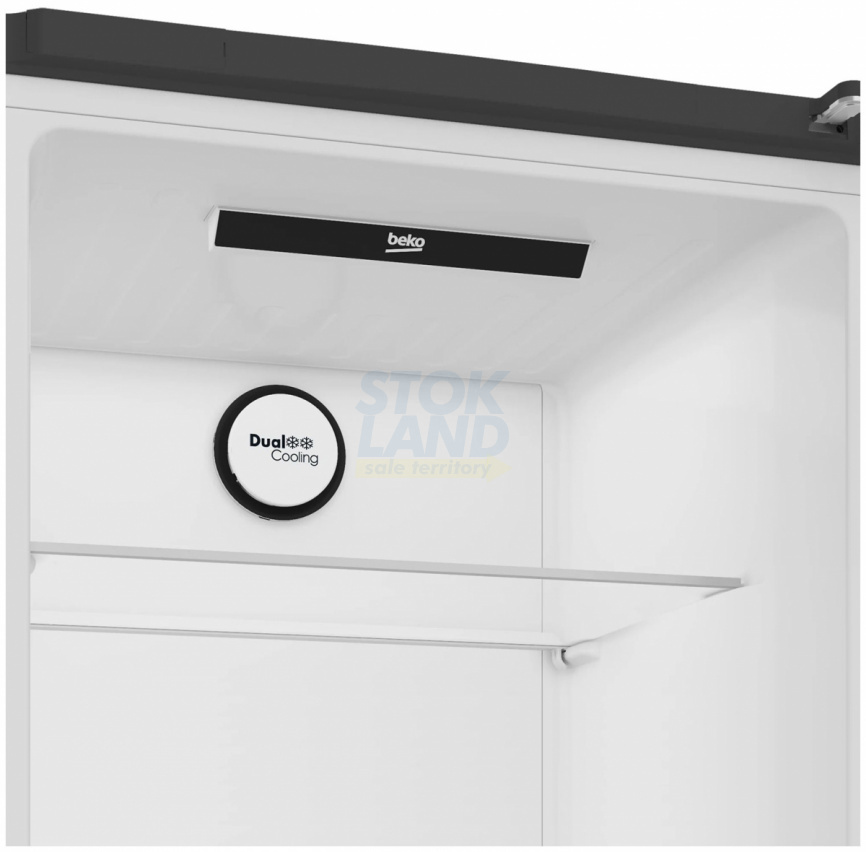 Двухкамерный холодильник Beko B3R0CNK402HG насыщенный серый фото 6