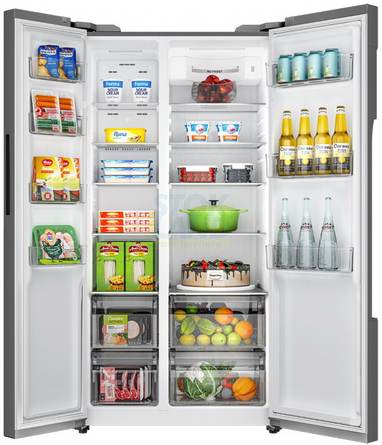 Холодильник Side-by-Side Haier HRF-522DS6RU SILVER фото 2
