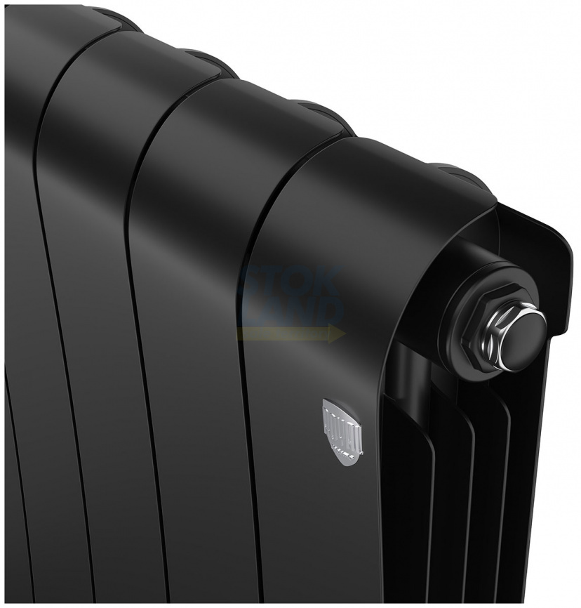 Радиатор биметаллический Royal Thermo Infinity 500 Noir Sable VR80, 4 секции фото 3