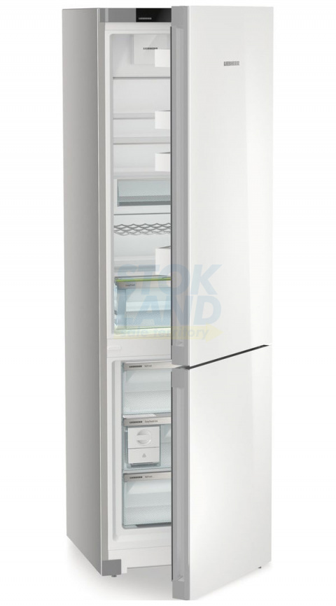 Двухкамерный холодильник Liebherr CNgwc 5723-22 001 NoFrost, белое стекло фото 2