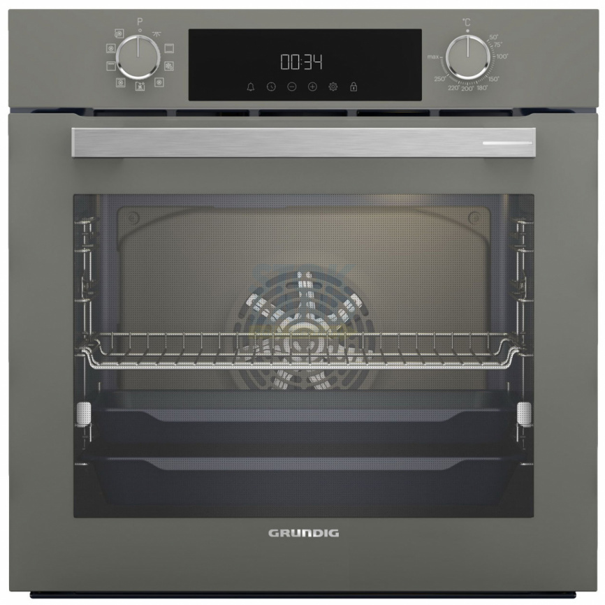 Электрический духовой шкаф Grundig GEBM12300GC серый фото 1