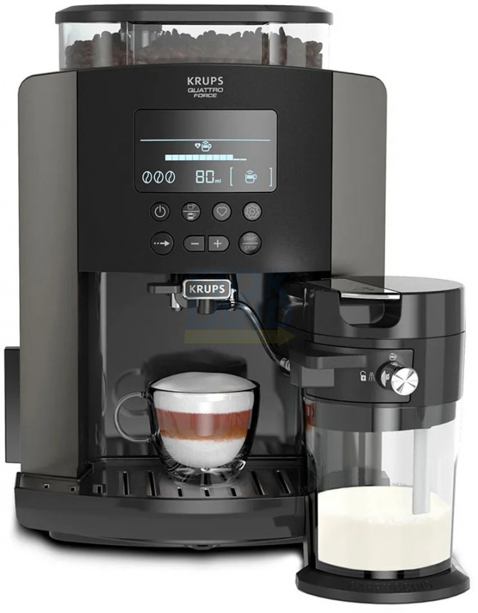 Кофемашина автоматическая Krups Arabica EA819E10 черный фото 1