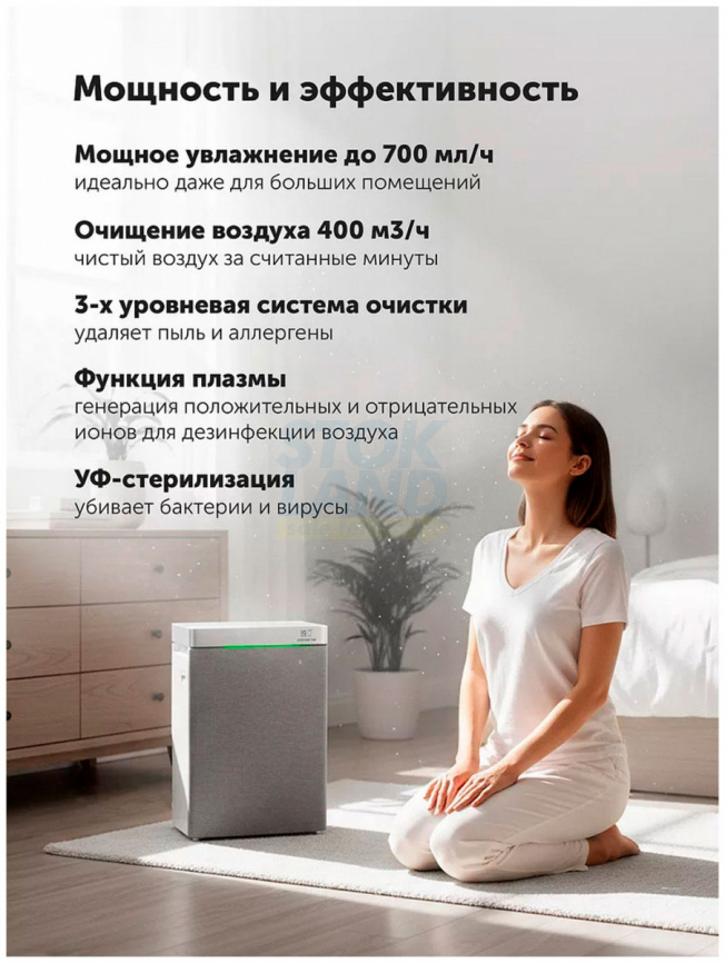 Воздуxоочиститель Polaris PPAT 02A WIFI IQ Home, белый фото 8