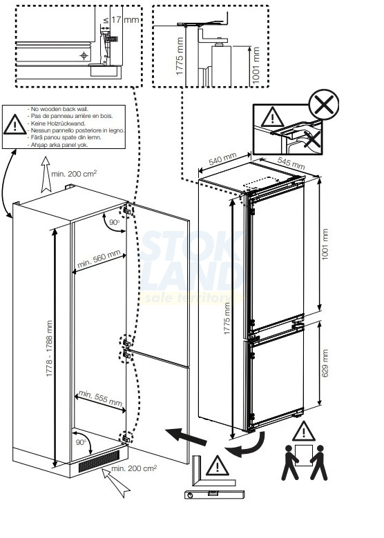 Встраиваемый двухкамерный холодильник Indesit IBH 18 фото 6