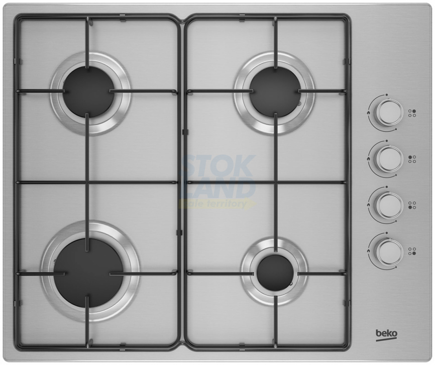 Газовая варочная панель Beko HIGG 641C3 SX фото 1