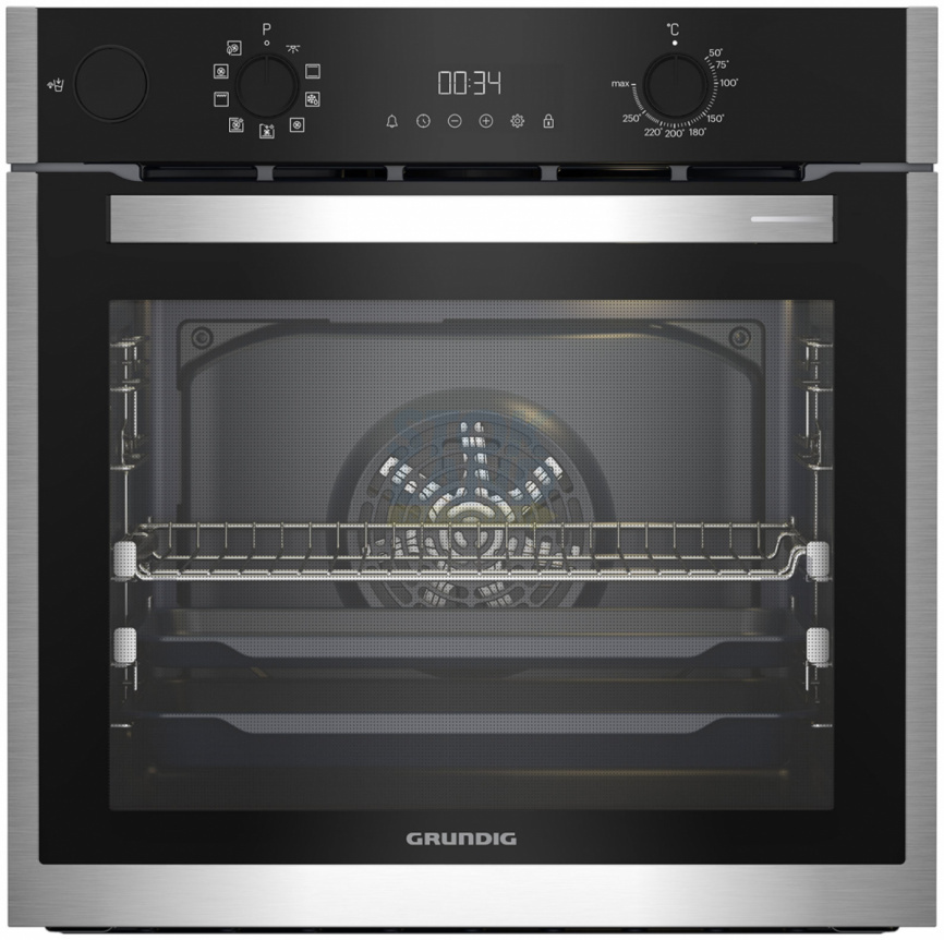 Электрический духовой шкаф Grundig GEBD19301B, черный/нержавеющая сталь фото 1
