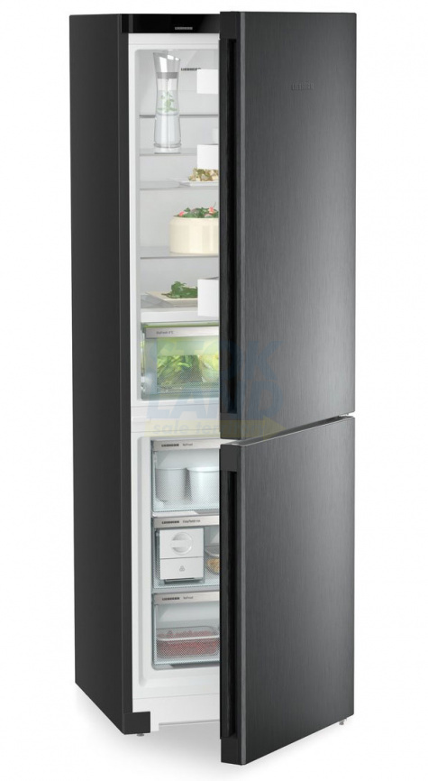 Двухкамерный холодильник Liebherr CBNbda 5223-22 001 BioFresh NoFrost черная нерж. сталь фото 4