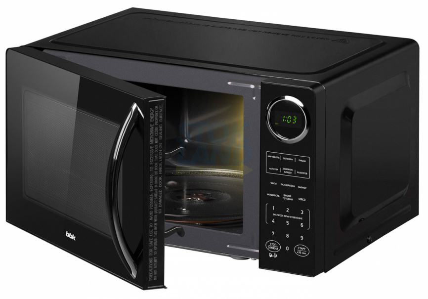 Микроволновая печь - СВЧ BBK 23MWS-907S/B, черный фото 7