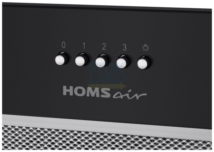 Вытяжка Homsair CAMELIA POWER 60 ЧЕРНЫЙ фото 3
