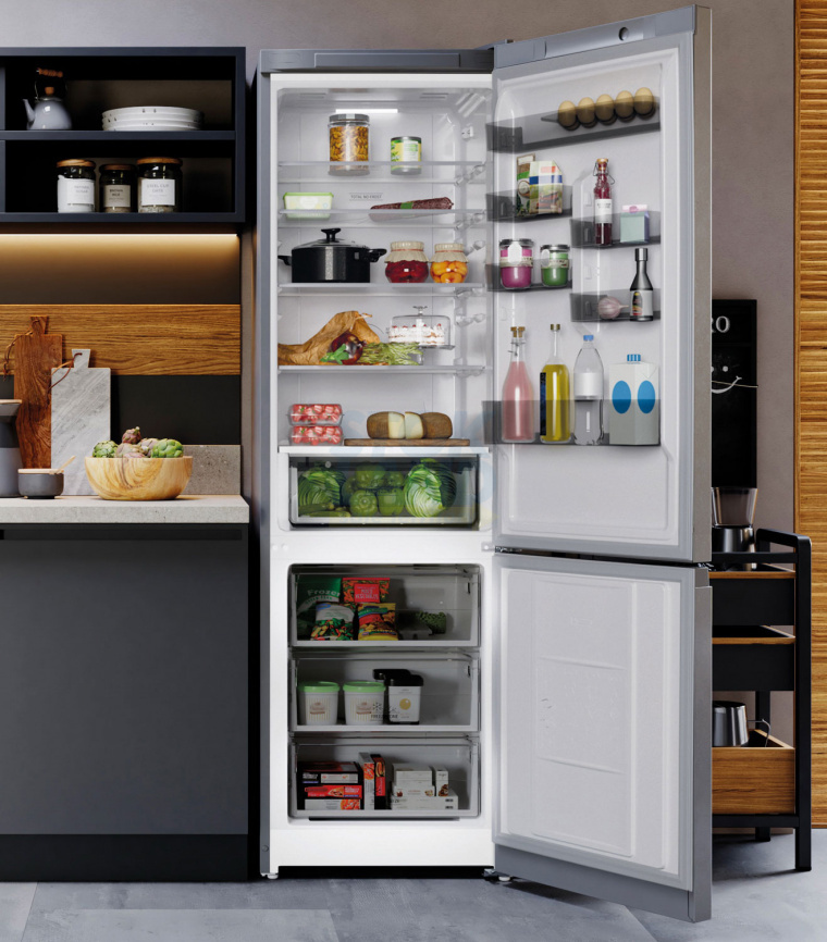 Двухкамерный холодильник Hotpoint HT 6200 S серебристый фото 4