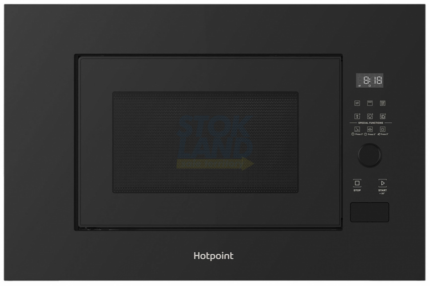 Встраиваемая микроволновая печь СВЧ Hotpoint MF20G BL H, черный фото 2