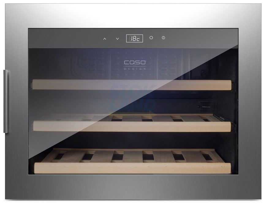 Встраиваемый винный шкаф Caso WineSafe 18 EB Inox фото 1